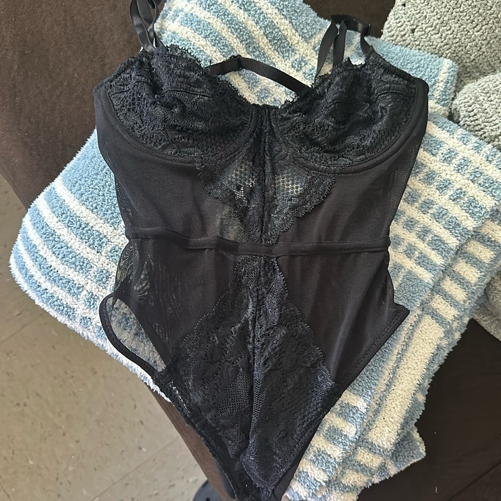 It’s a forever 21 lace one piece. I’ve only worn it once.
